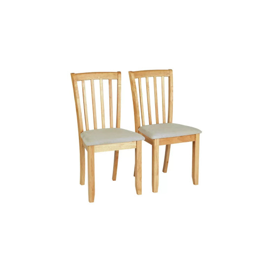 Banbury Pair of Dining Chairs - Natural