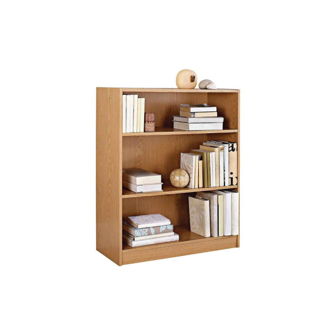 Home Maine 2 Shelf Small Bookcase - Oak Effect