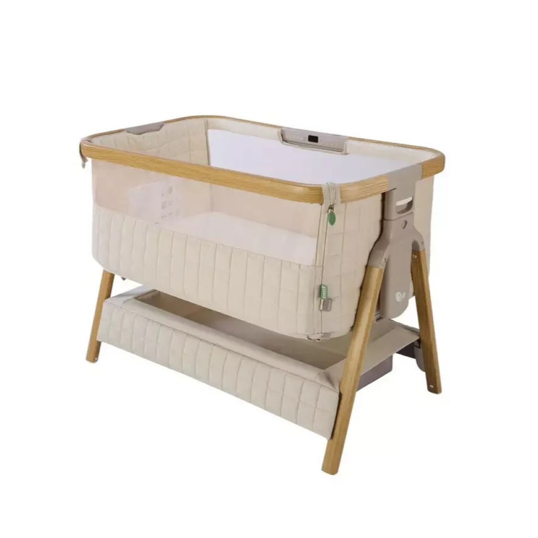 Tutti Bambini CoZee Sense Bedside Crib Sand | Baby Bedside Sleeper Crib Tutti Bambini CoZee Sense Bedside Crib Sand | Baby Bedside Sleeper Crib