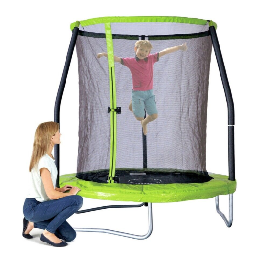 Chad Valley 6ft Outdoor Kids Trampoline with Enclosure