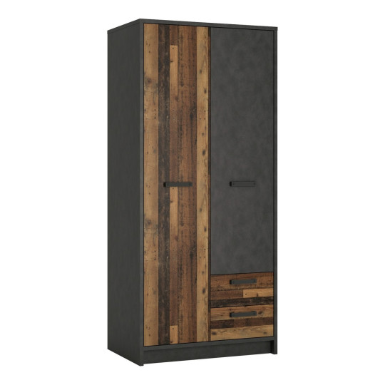 Nubi 2 Door 2 Drawer Wardrobe | modern wardrobe