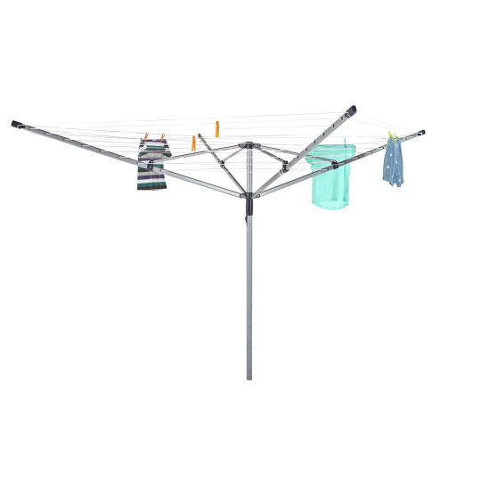 Home 50m 4 Arm Rotary Airer | Outdoor Indoor Clothes Drying Laundry Washing Line