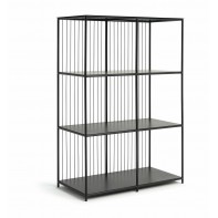 6 Alfie Wire Shelving Unit - Black