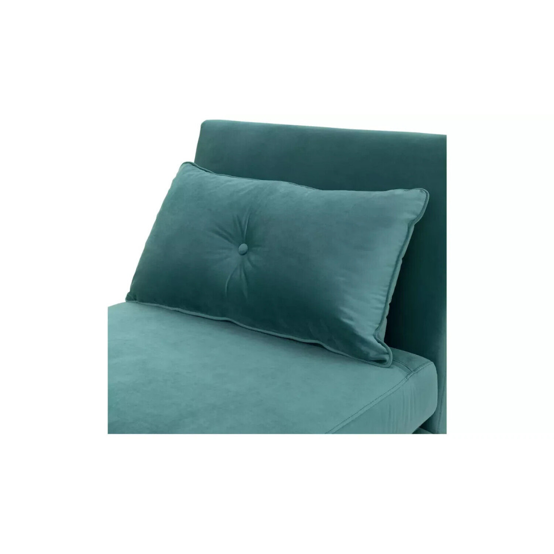 Habitat Roma Single Compact Fabric Chairbed Teal Small Sofa