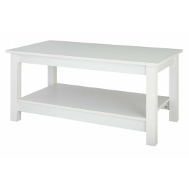 Home Malibu Coffee Table - White | Rectangular Living Room Table Storage Shelf Home Malibu Coffee Table - White | Rectangular Living Room Table Storage Shelf