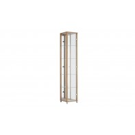 1 Glass Door Display Cabinet - Light Oak