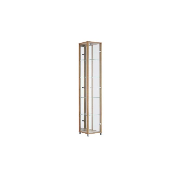 1 Glass Door Display Cabinet - Light Oak