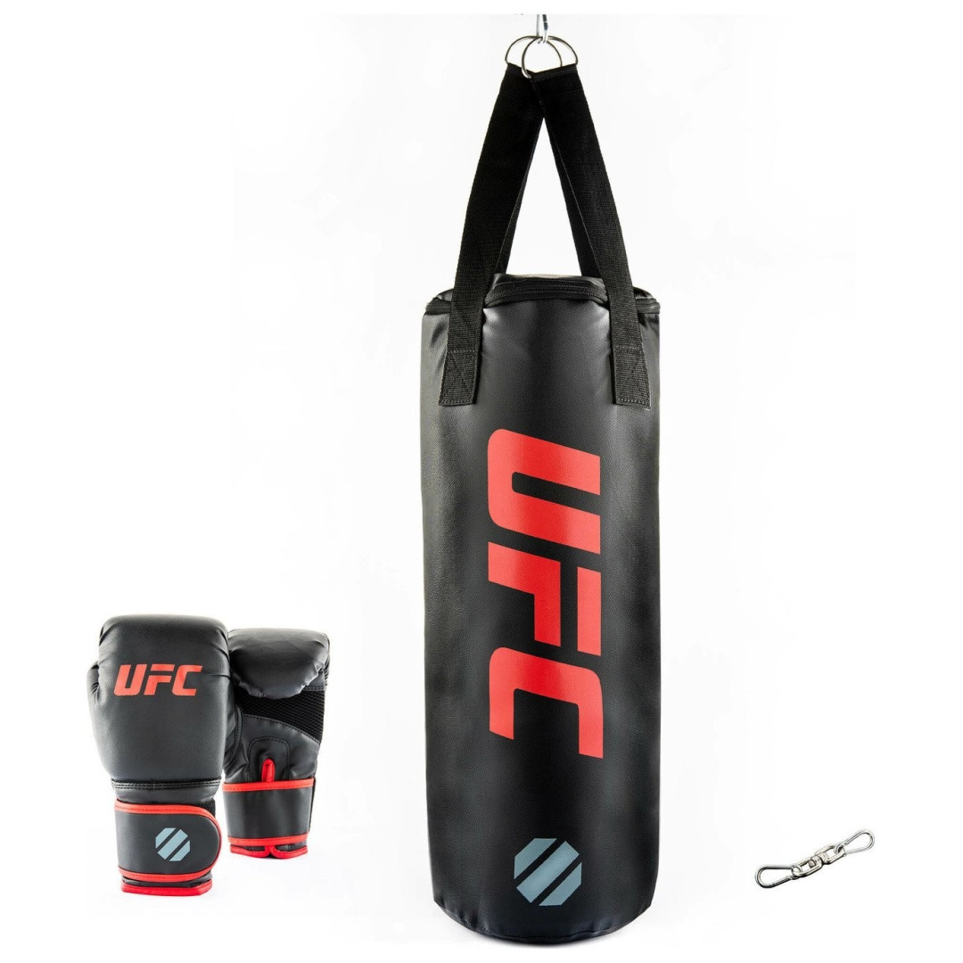 UFC Youth Boxing Set 6oz Gloves 5kg Punch Bag Training Starter Home Gym Fitness UFC Youth Boxing Set 6oz Gloves 5kg Punch Bag Training Starter Home Gym Fitness