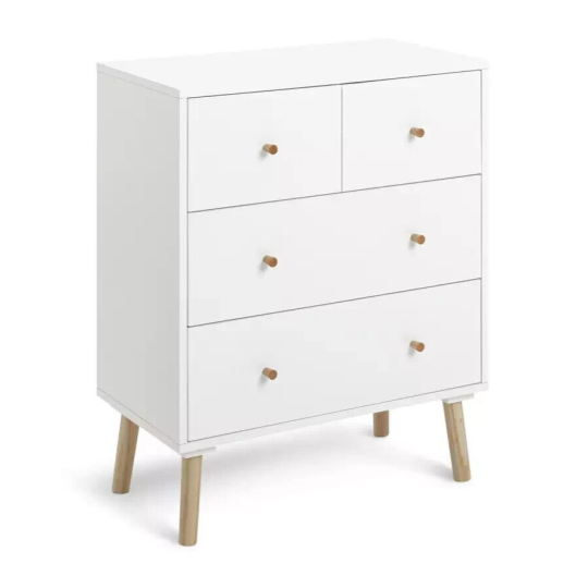 Habitat Otto 2+2 Drawer Chest - White