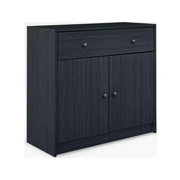 Maine 2 Door 1 Drawer Sideboard - Black