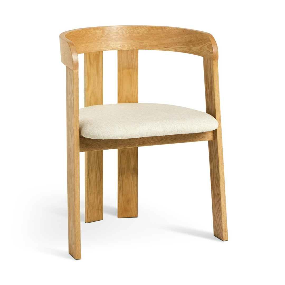 Janie Solid Wood Dining Chair - Oak | Ergonomic Comfortable Sitting Experience Janie Solid Wood Dining Chair - Oak | Ergonomic Comfortable Sitting Experience