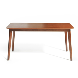 Skandi Walnut Veneer 6 Seater Dining Table | Wooden dining table