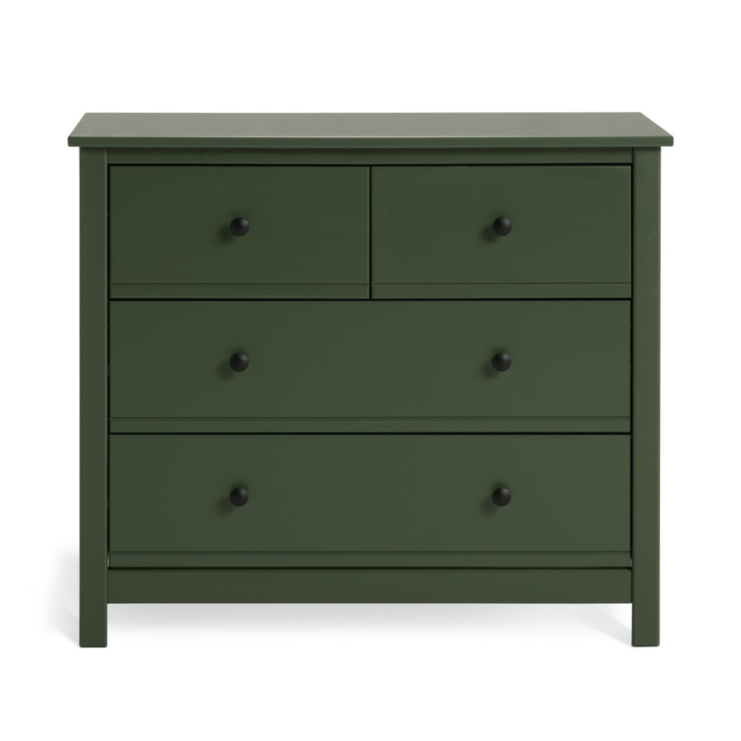 Brooklyn 4 Drawer Chest - Green | Kids or adults bedroom dresser