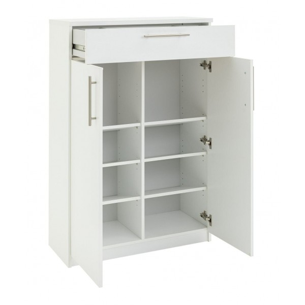 Brisbane 2 Door Shoe Storage Cabinet - White