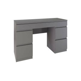 Jenson 6 Drawer Dressing Table Desk - Grey Gloss | Bedroom Makeup Desk Jenson 6 Drawer Dressing Table Desk - Grey Gloss | Bedroom Makeup Desk