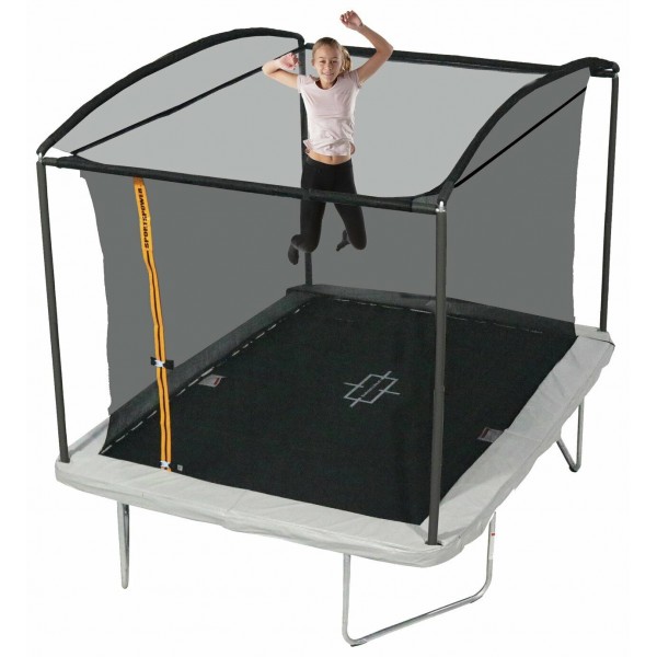 Sportspower 6ft x 8ft Trampoline with Enclosure - Rectangular For Kids Adults