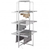 3 Tier Heated Clothes Horse Airer Foldable Electric Dryer Clotheshorse NO COVER