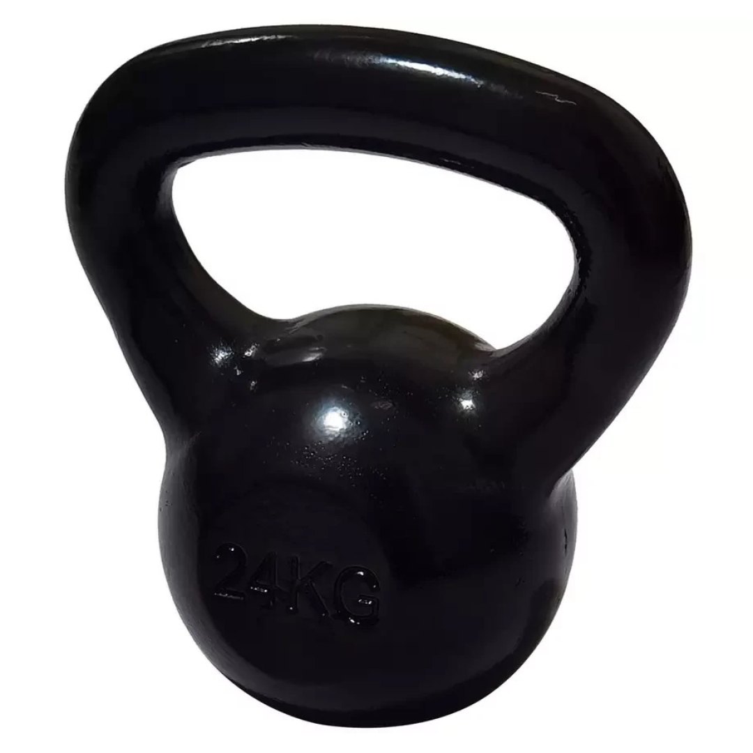 Pro Fitness Cast Iron 24kg Kettlebell Black | Home Gym Weight Training Equipment Pro Fitness Cast Iron 24kg Kettlebell Black | Home Gym Weight Training Equipment
