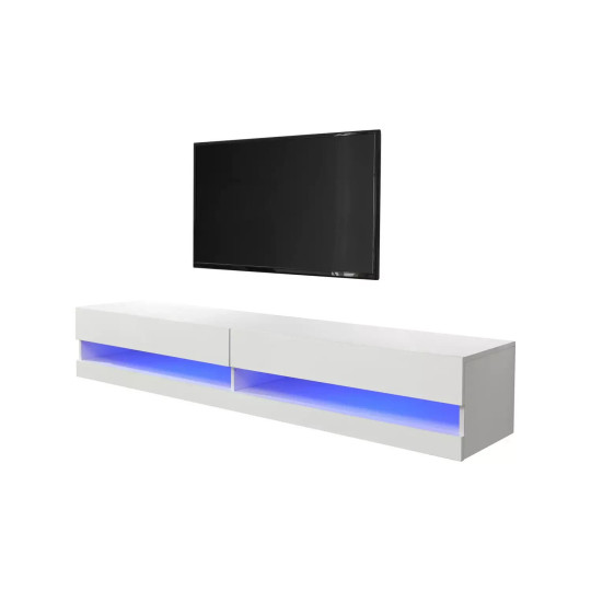 GFW Galicia 150cm LED Wall TV Unit - White