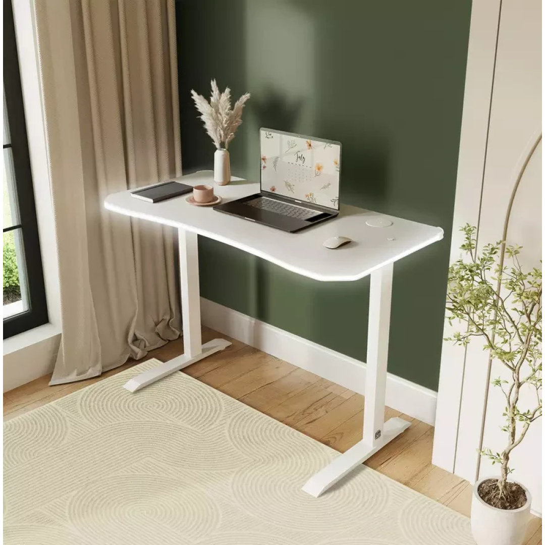 XR Living Oka RGB LED App Control Office Desk 110x55cm White | Gaming Computer XR Living Oka RGB LED App Control Office Desk 110x55cm White | Gaming Computer