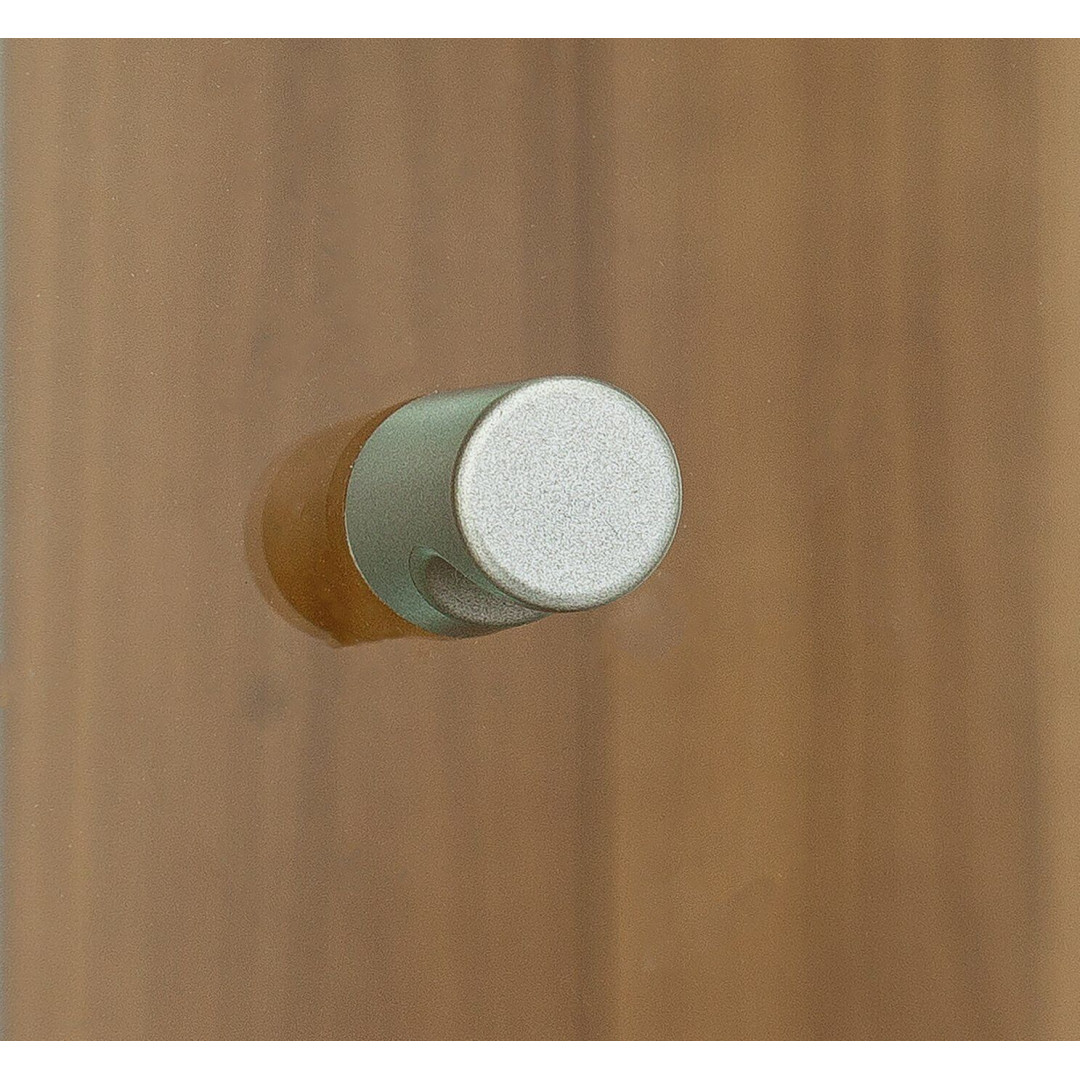 Corner Glass Display Light Oak Effect Matttroy