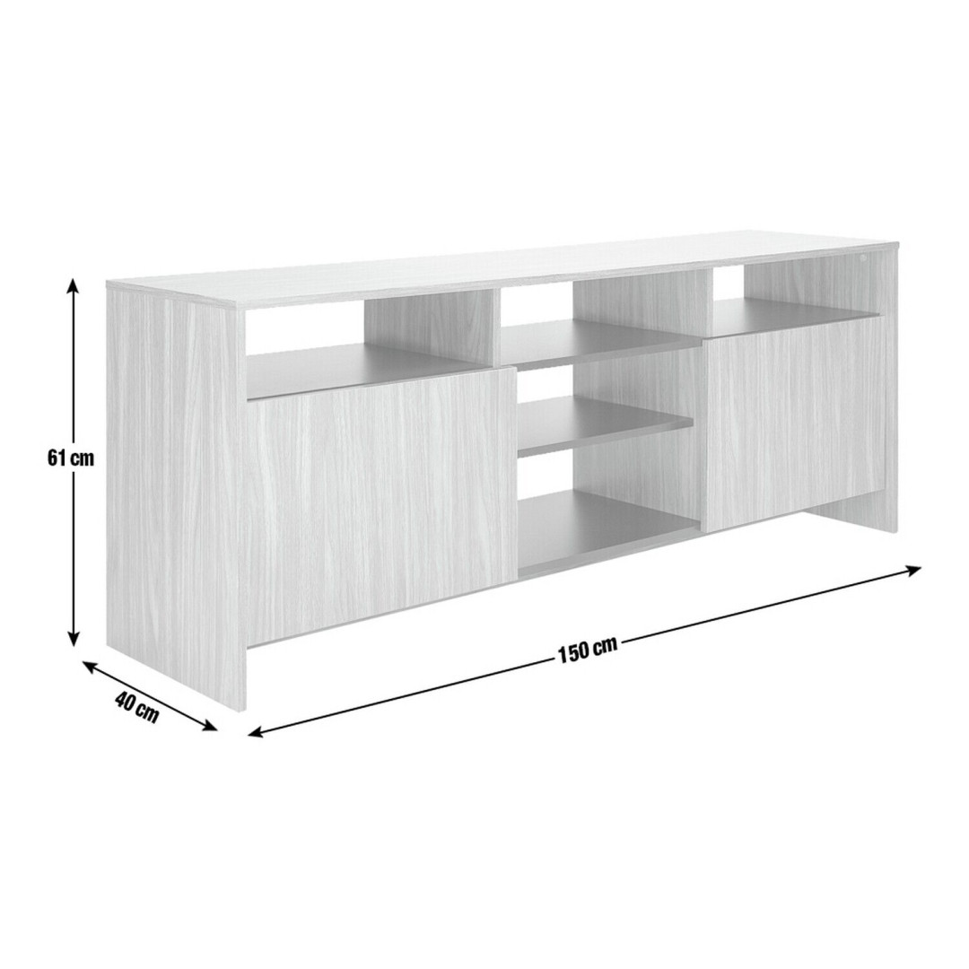 White Home Turin 2 Door Extra Large TV Unit 