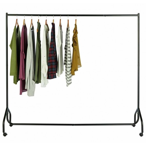 Home Heavy Duty 6ft Wide Clothes Rail - Black