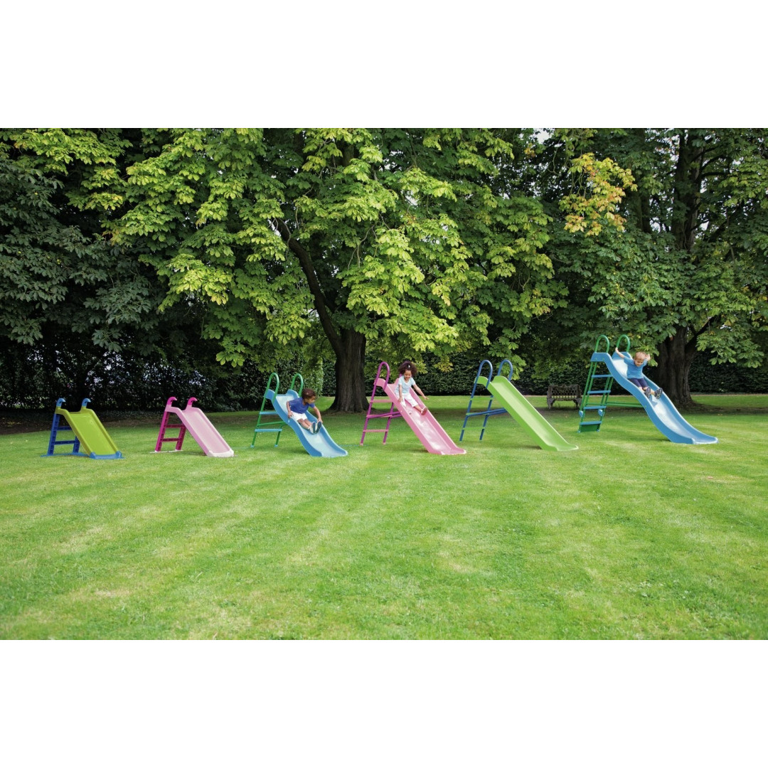Chad Valley 7ft Kids Garden Slide Pink