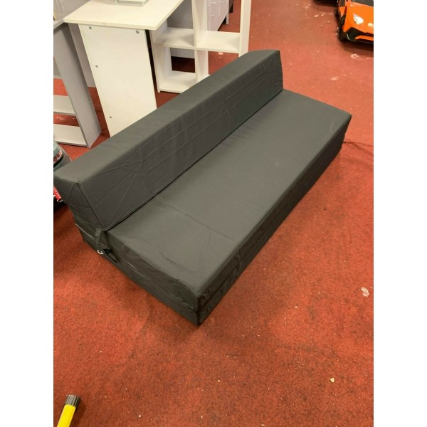 Double Chair Bed - Jet Black