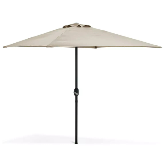 2m Square Garden Parasol - Cream