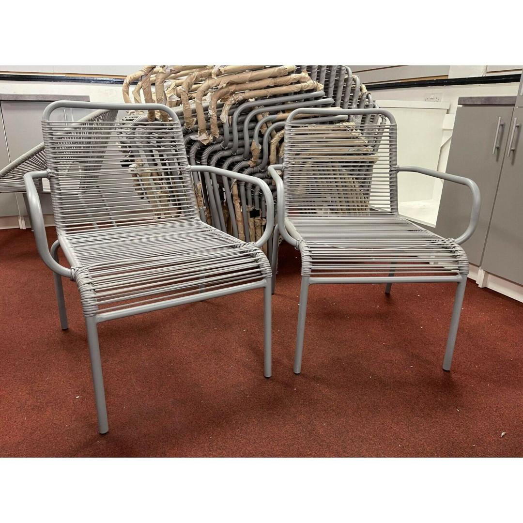 Ipanema garden chairs grey x2