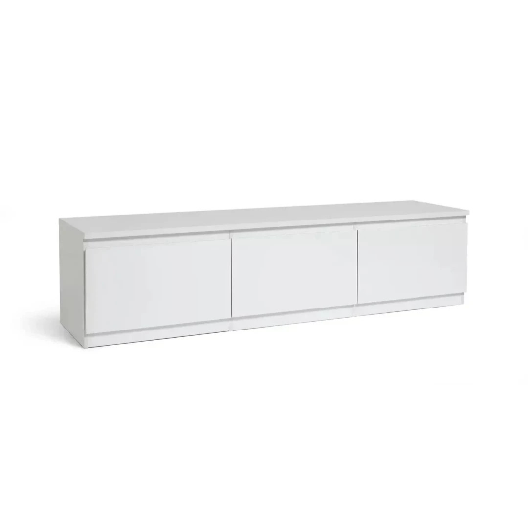 Jenson 3 Door Large TV Unit - White Gloss | Modern Living Room Unit Jenson 3 Door Large TV Unit - White Gloss | Modern Living Room Unit