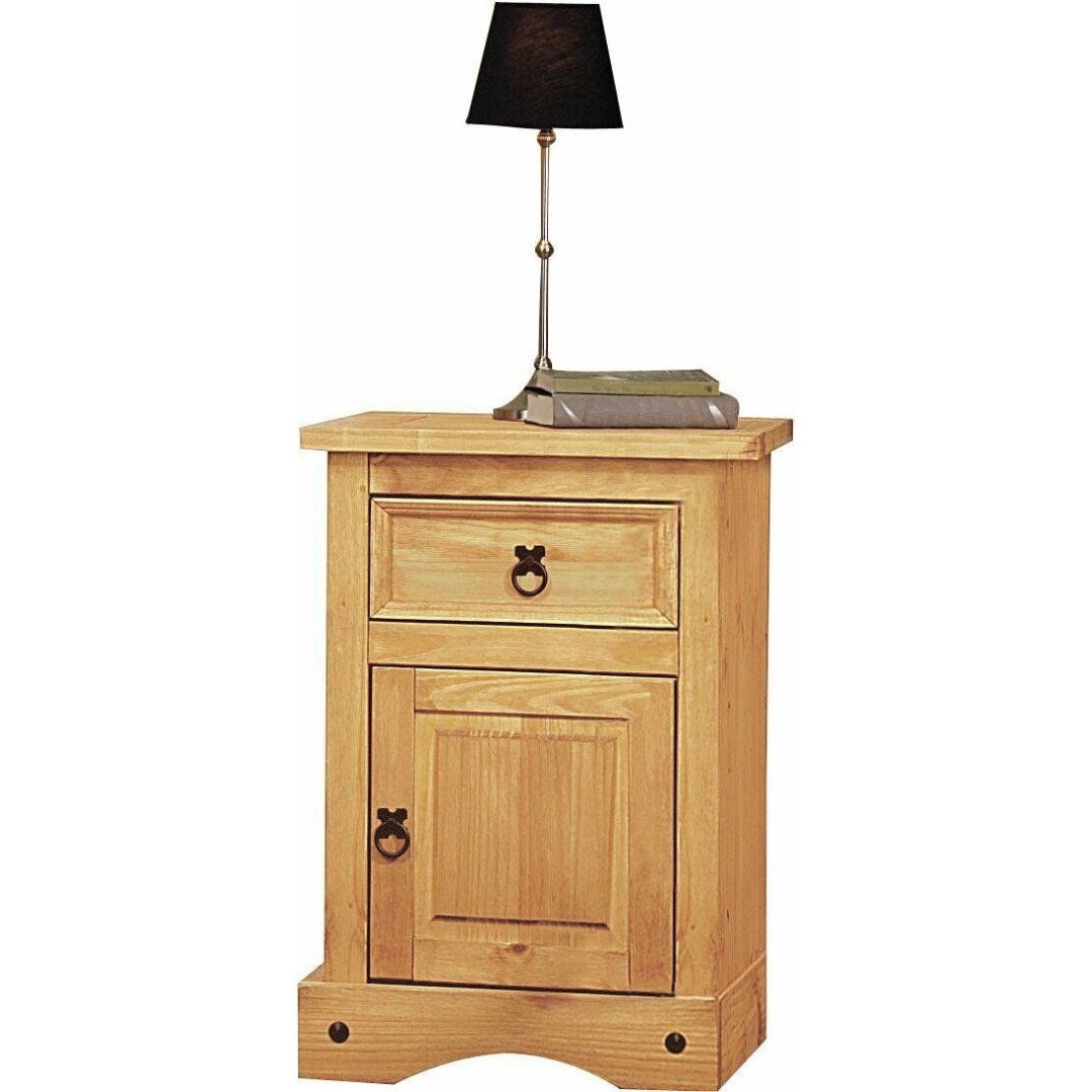 Puerto Rico Bedside Table - Light Pine
