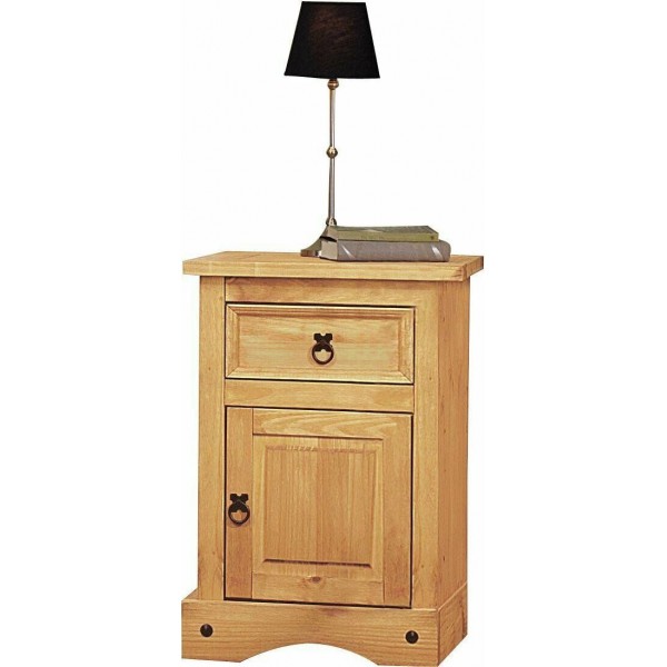 Puerto Rico Bedside Table - Light Pine