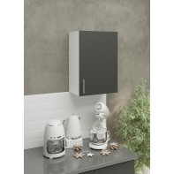 Kitchen Wall Unit 500mm Storage Cabinet With Door Shelf 50cm - Dark Grey Matt