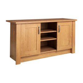 Home Ohio 2 Door Low Sideboard & TV Unit - Oak Effect | Living Room Storage Unit
