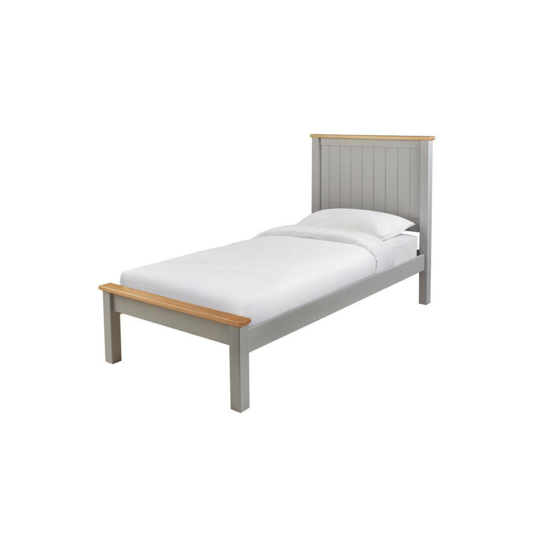 Grafton Single Bed Frame - Two Tone Grey