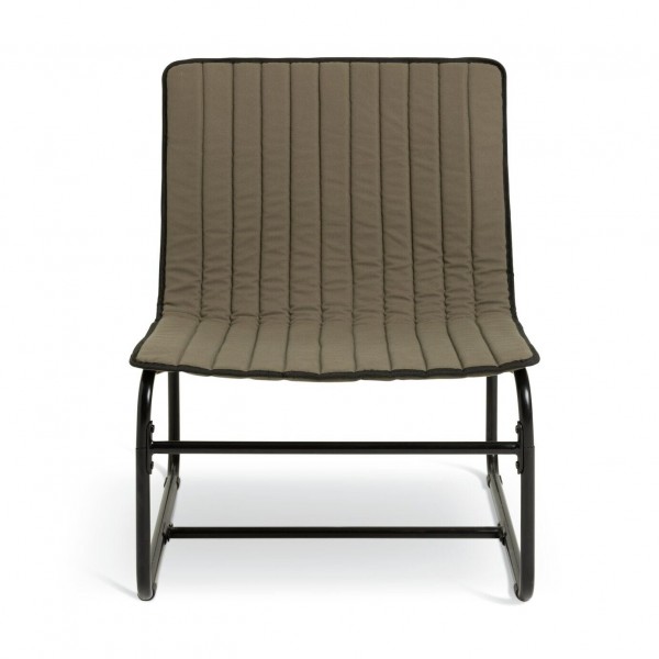 Riba Fabric Sling Accent Chair - Khaki