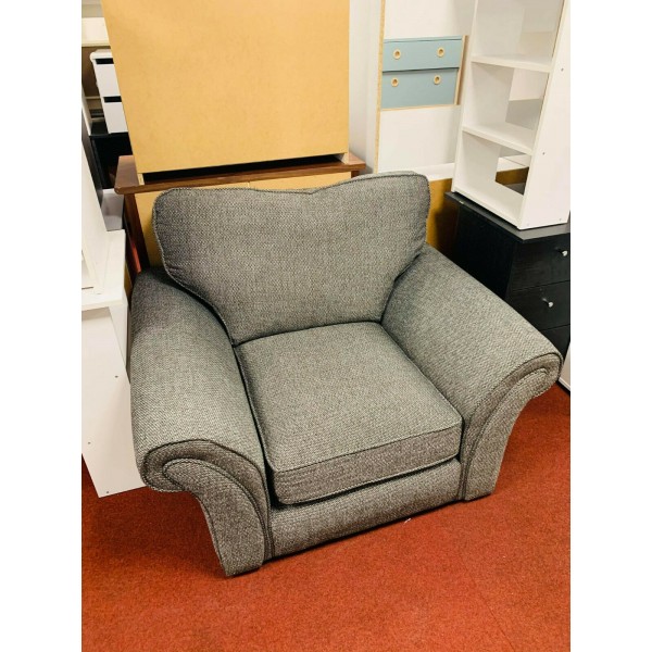 Edison Fabric Armchair - Charcoal