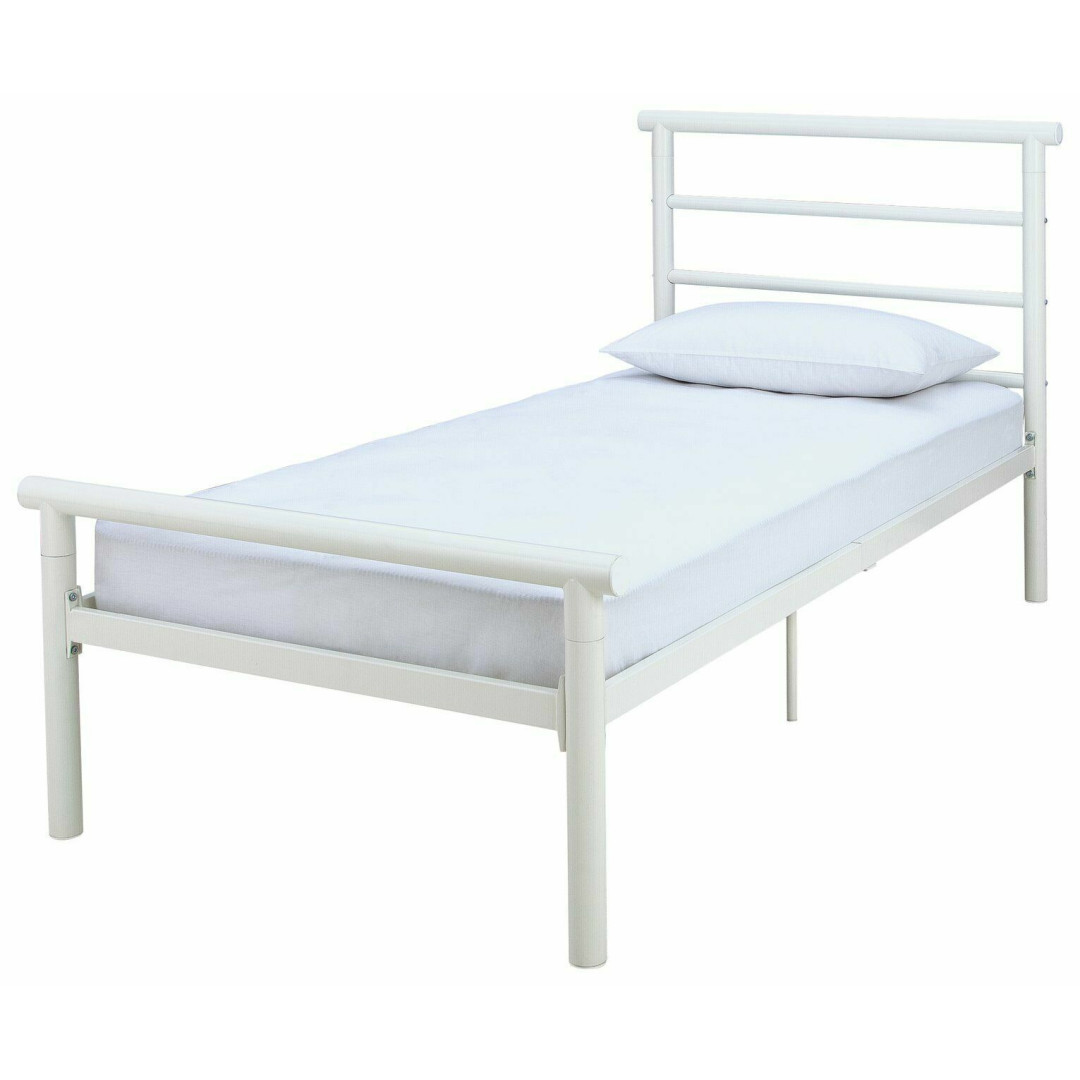 Avalon Single Bed Frame - White