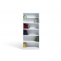 Maine 6 Shelf Bookcase - Shelving Storage Unit Display Cabinet - White