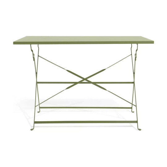 Eve 4 Seater Folding Metal Table - Light Green