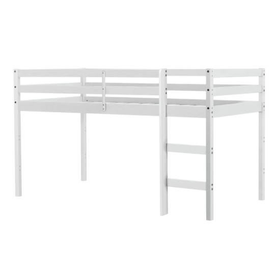 Kaycie Mid Sleeper Shorty Bed Frame - White | Elevated Sleep Solution
