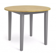 Chicago Solid Wood 2-4 Seater Dining Table - Grey