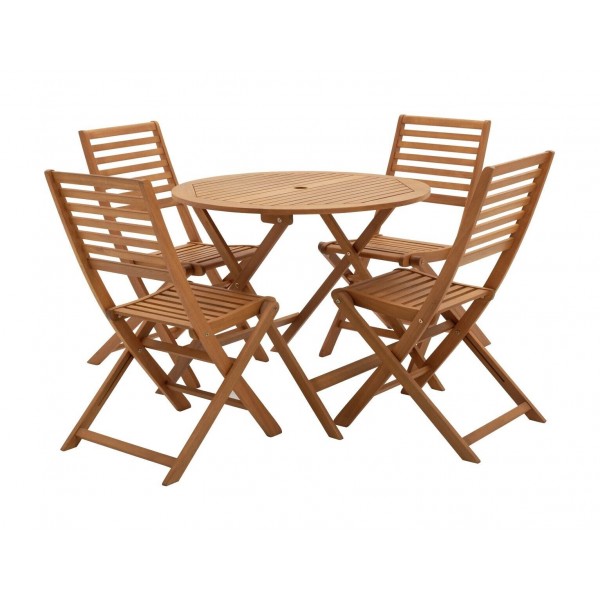 Newbury 4 Seater Garden Furniture Set Table and Chairs Outdoor Patio Set Wooden