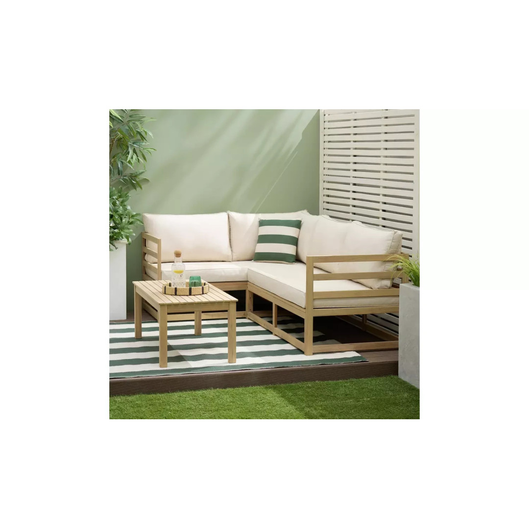 Evissa 5 Seater Wooden Garden Corner Sofa Set (B Grade) Evissa 5 Seater Wooden Garden Corner Sofa Set (B Grade)