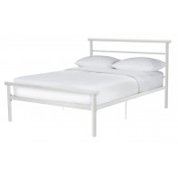 Avalon Small Double Metal Bed Frame - White