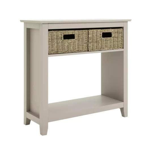 Willow 2 Drawer Unit - Grey | Grey Bedroom Storage Cabinet Bedside Drawers