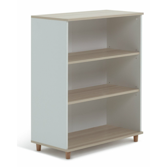 Habitat Kids Melby Deep Bookcase - White & Acacia