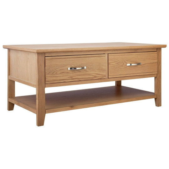 Home Islington Oak Veneer Coffee Table - Natural | Harmonious Room Styling